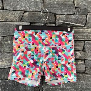 Super cute and colorful Fabletics workout shorts